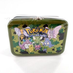 Vtg 2000 Nintendo Pokemon Gotta Catch 'Em All Green Collectors Tin 6" Brand New